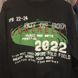 coachella 2022 long sleeve size mens small