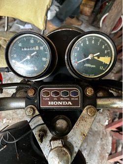 Vintage Honda 350 four motorcycle