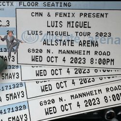Luis Miguel Chicago WEDNESDAY 6 Tix 