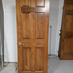 28x80 6 panel Solid wood door
