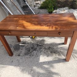 Real Wood Desk With Drawers.