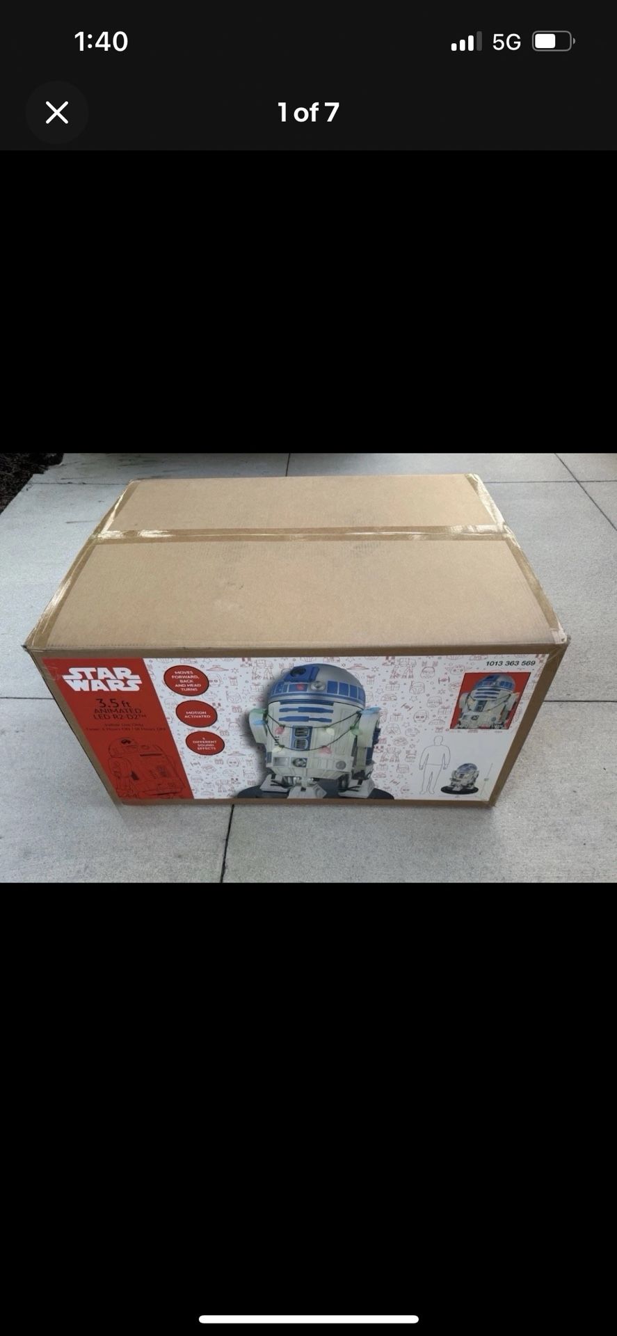 STAR WARS R2D2 - 3.5 foot animated LED R2D2 - Home Depot - BRAND NEW IN BOX