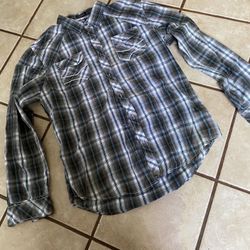 Mens LS Button Down Casual Shirt Size XL By Carbon 