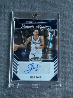 2025 Panini Contenders Private Signings Solo Ball Auto UCONN