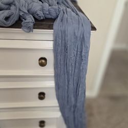 Dusty Blue Cheesecloth Set Of 10