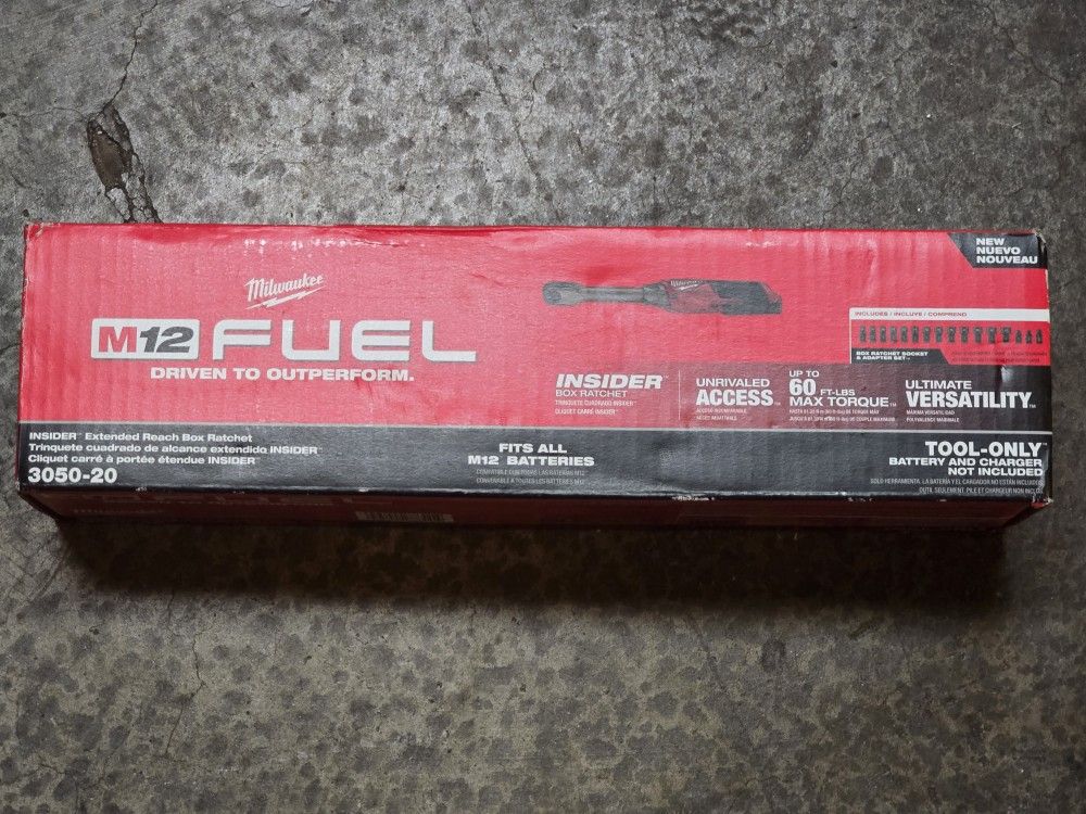 M12 Power Ratchet W/ Socket Set