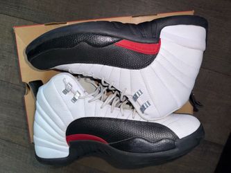 Air Jordan 12 Retro White Black Red