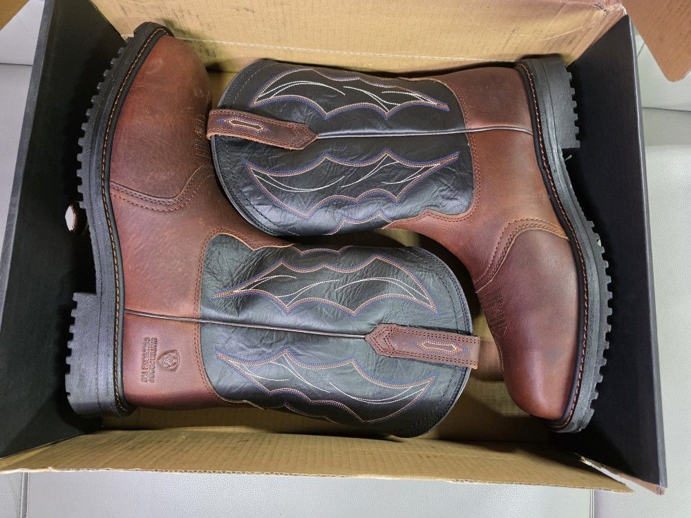 Ariat boots Rigtek H20 waterproof composite toe work boot size 12 D