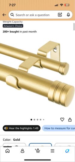 Double curtain rod