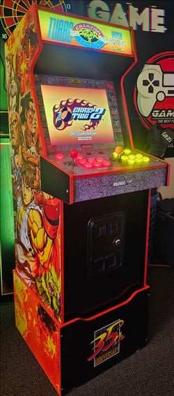 Turbo Street Fighter Arcade1up Cabinet With Over 15,000 Video Games