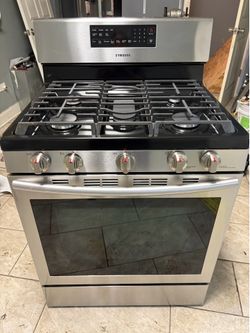 Samsung gas range stainless steel 30”