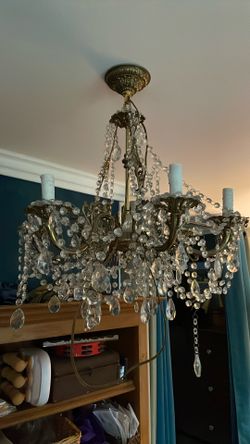 Antique Crystal Chandelier