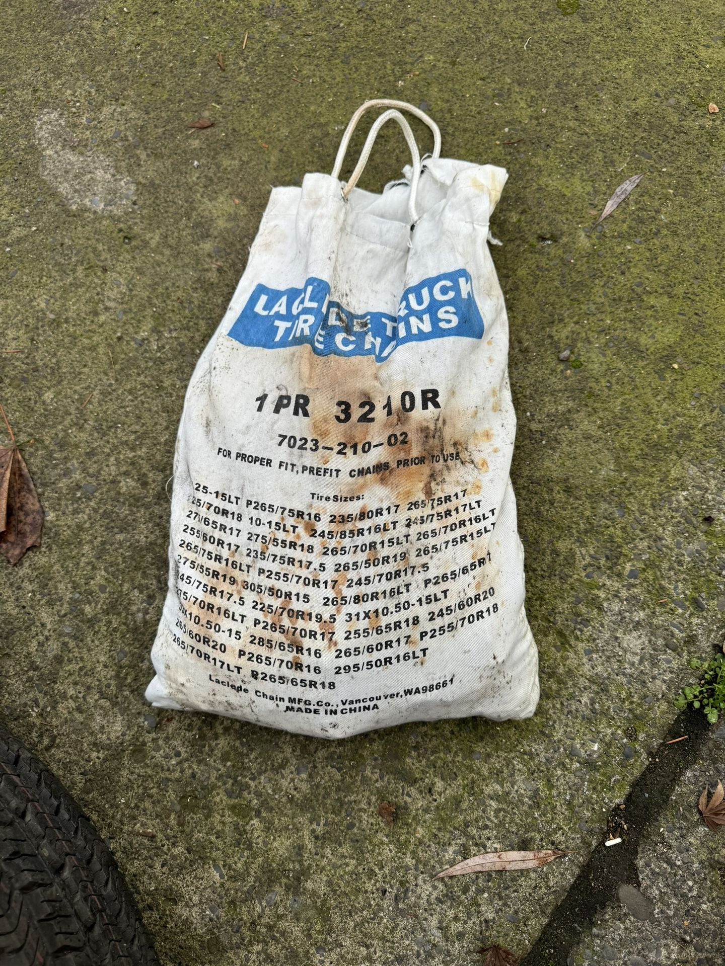 Tire chains for grand Cherokee