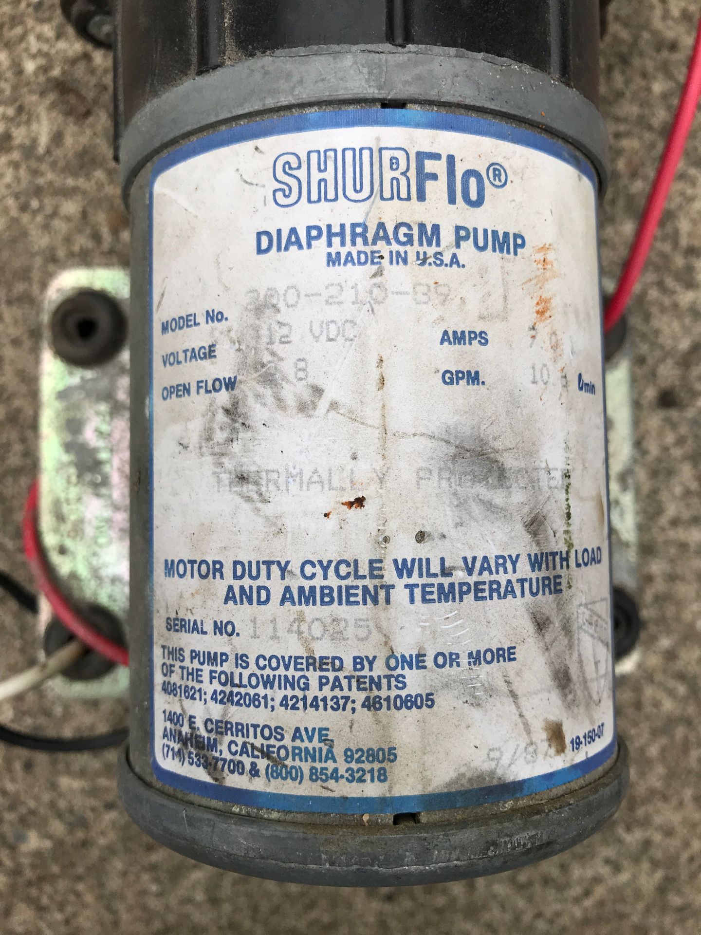 Shurflo Diaphragm pump for Sale in Kent, WA OfferUp