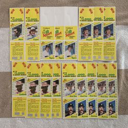 1982 Squirt baseball cards 17 tall card Bottle Hangers. All New 