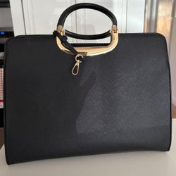 Black Leather Handbag
