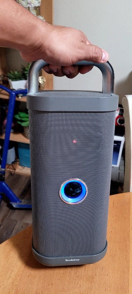 Brookstone Big Blue Party Speaker, Charger Included