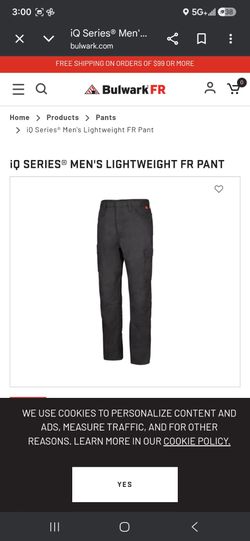 FR work pants