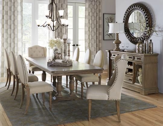 Avignon Taupe Extendable Dining Set 5545