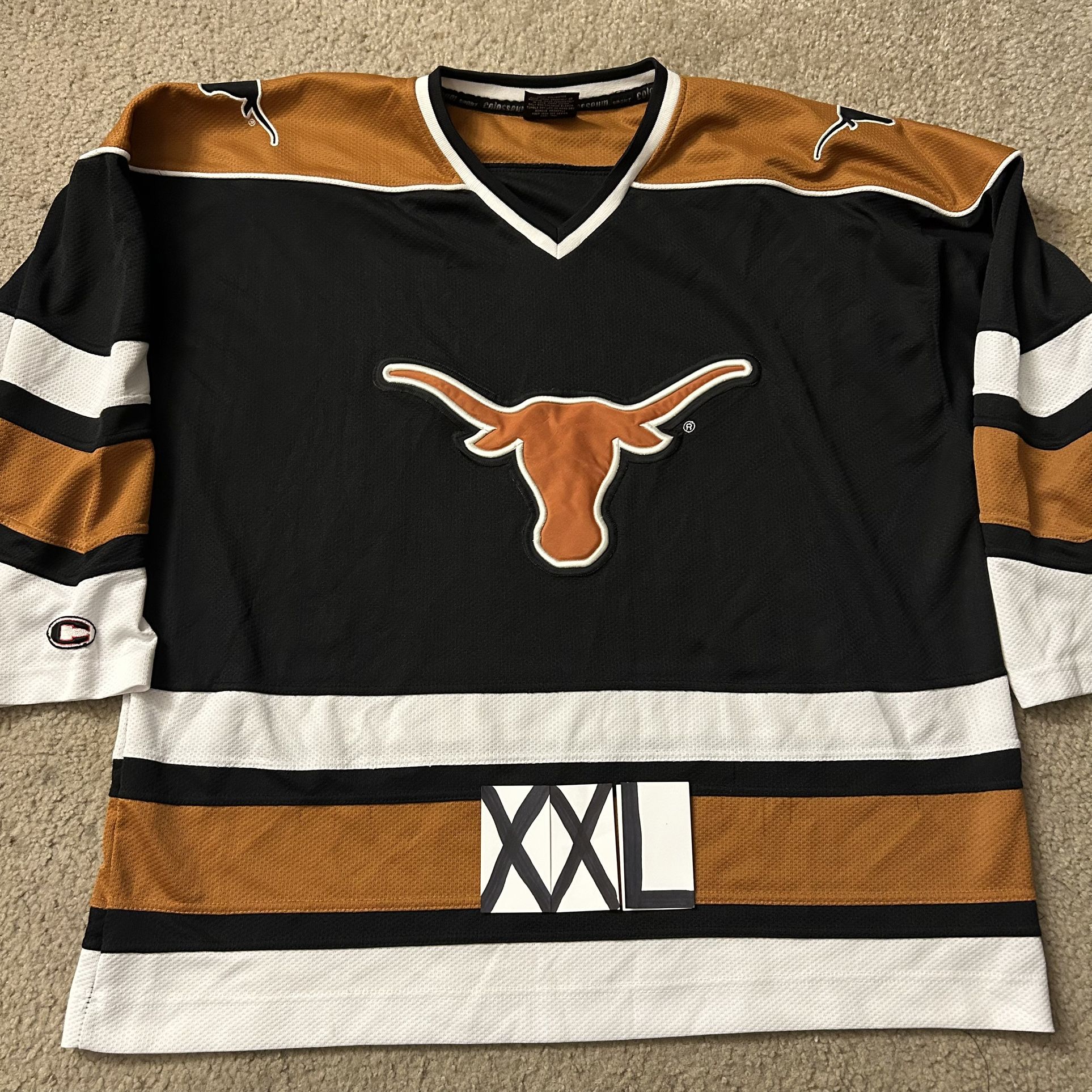 Rare Vintage Colosseum Authentic Texas Longhorns Hockey Jersey