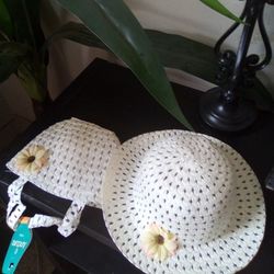 Girls Hat And Matching Purse