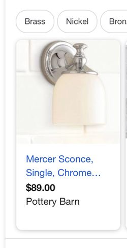 Brand new pottery barn sconce