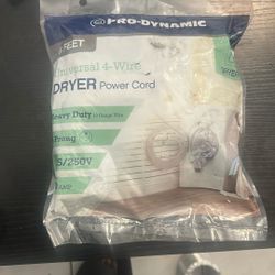 Pro-Dynamic 4 Prong Dryer Power Cord 6 Feet Universal 4- Wire.