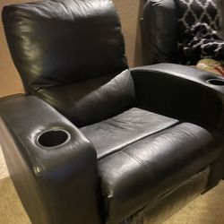 7 Leather Recliner Theater Chairs