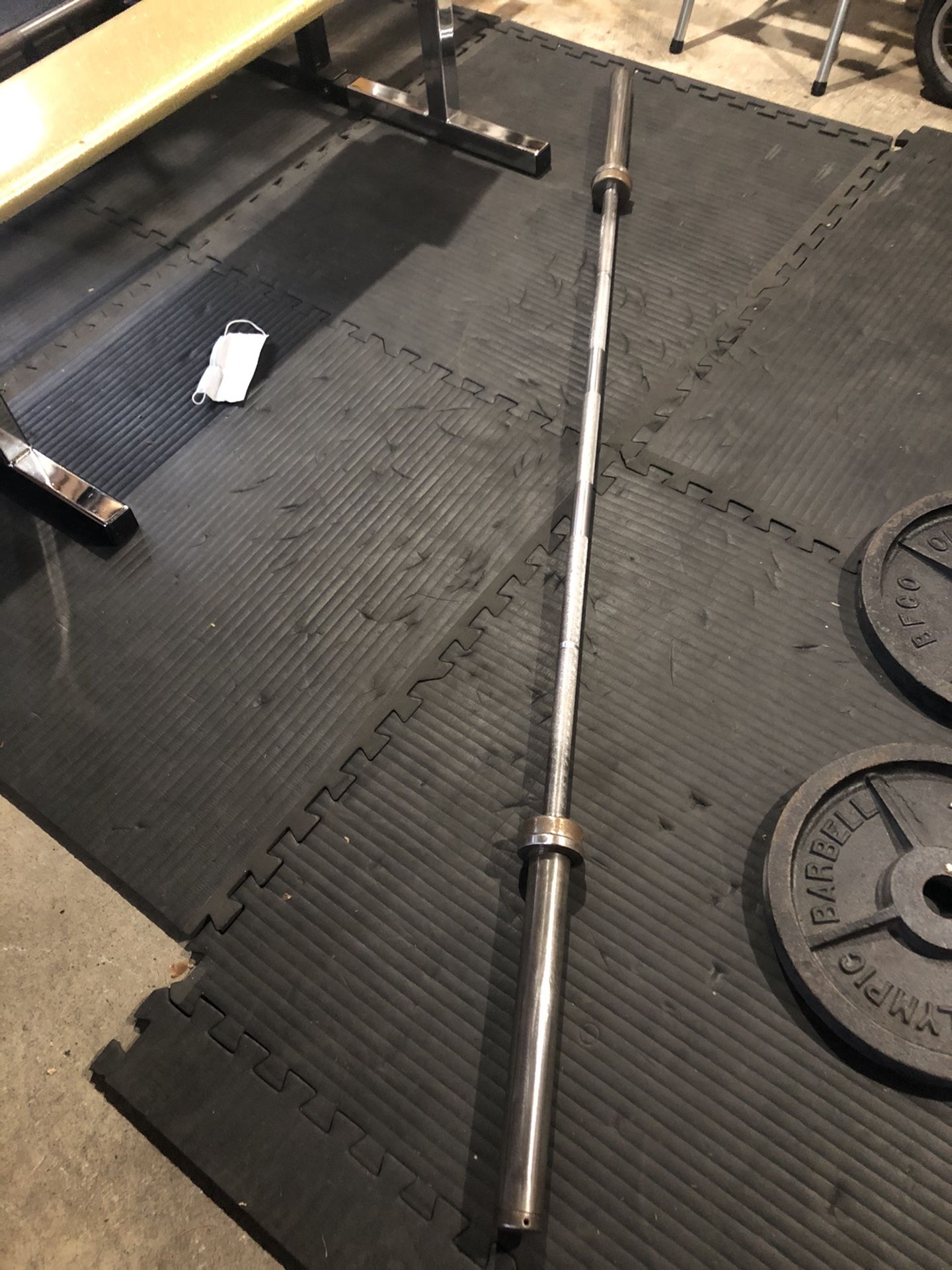 Vintage York Powerlifting Barbell 