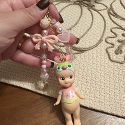 Sonny Angel Inspired Peacock Bag Charm Keychain 