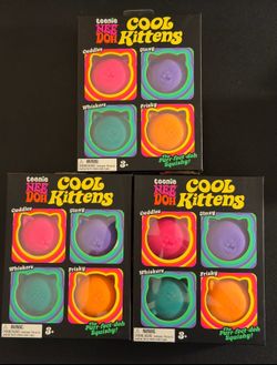 Authentic Teenie Needoh Cool Kittens 4-Pack