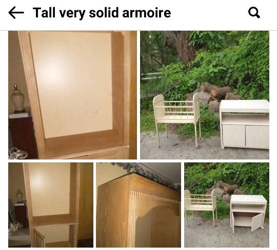 Vintage Tall Armoire ,TV Cabinet 32"Lx17"1/2Wx78"H,TV