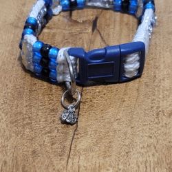 Custom Handmade Beaded Bling Dog Collar