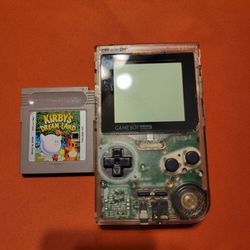 Nintendo Gameboy Pocket-Clear With Kirby's Dream Land Game
