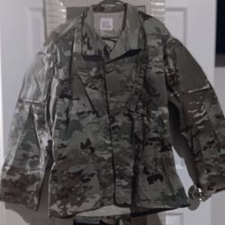 US Army Camo OCP Combat Uniform  Multicam Blouse Coat Size Medium Regular