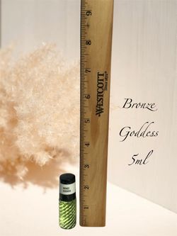 Bronze Goddess Concentrated Body Oil Size 5ml Glass Bottle w Rollerball