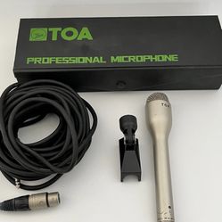 TOA RD-18 Dyanamic Moving Coil Professional Microphone 500 Ohm w/ Wire