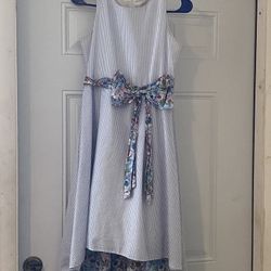 Blue Flower Dress Size 16