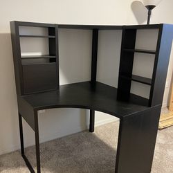 Black IKEA MICKE Desk