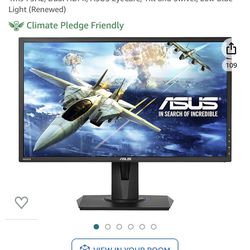 ASUS 24-inch Full HD FreeSync Gaming Monitor VG245H 1080p, 1ms 75Hz, Dual HDMI, ASUS EyeCare, Tilt and Swivel, Low Blue Light