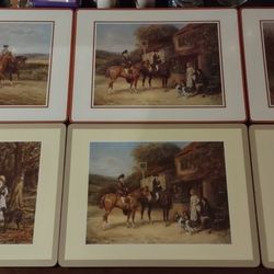 Pimpernel Tally Ho Fox Hunt  Placemat Set Of 6