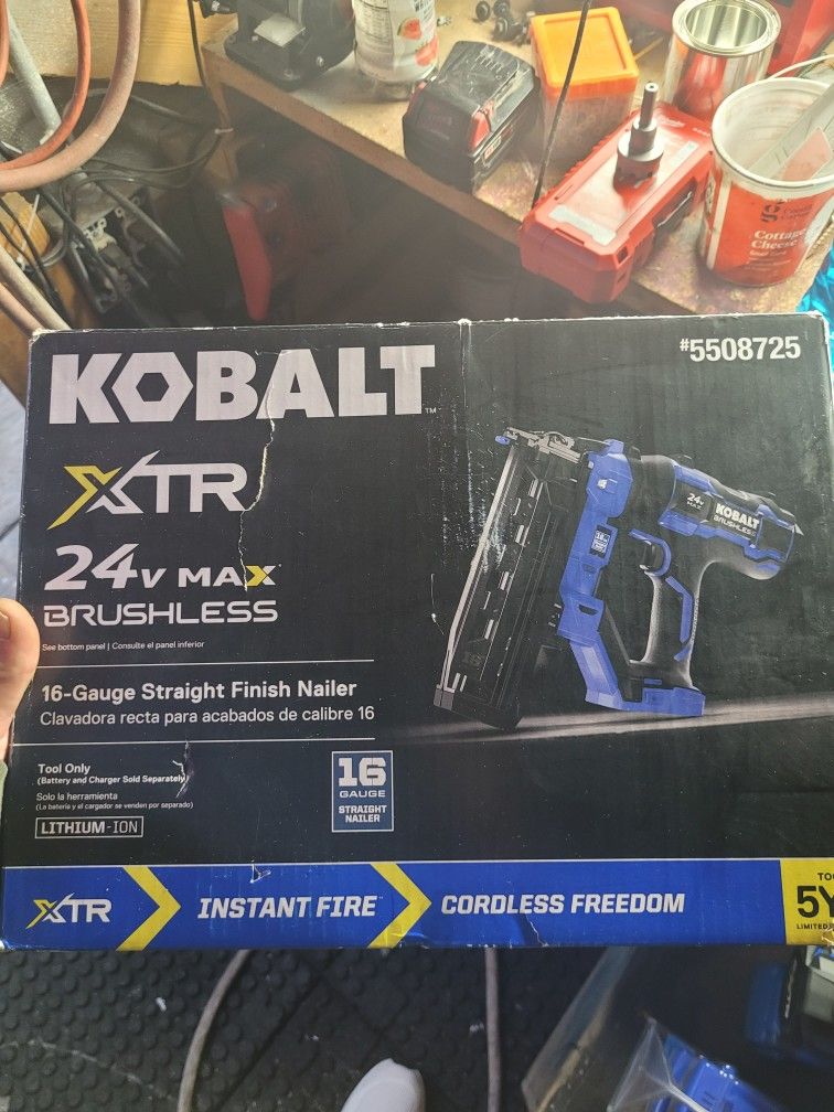 Kobalt 16 G Finish Nailer 24 Volt Xtr