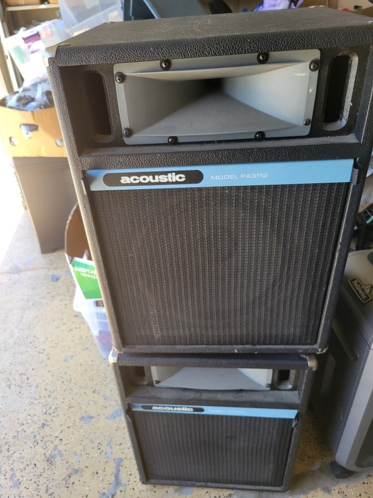 Acoustic Control Corp. PA3112 PA Speakers (2x) – Vintage Power!
