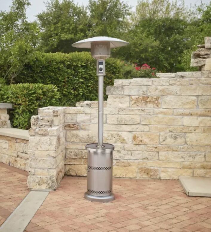 48000 BTU Mosaic Patio Heater Stainless Steel LPG Heating Propane