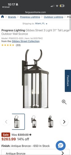 Bronze Outdoor Sconces