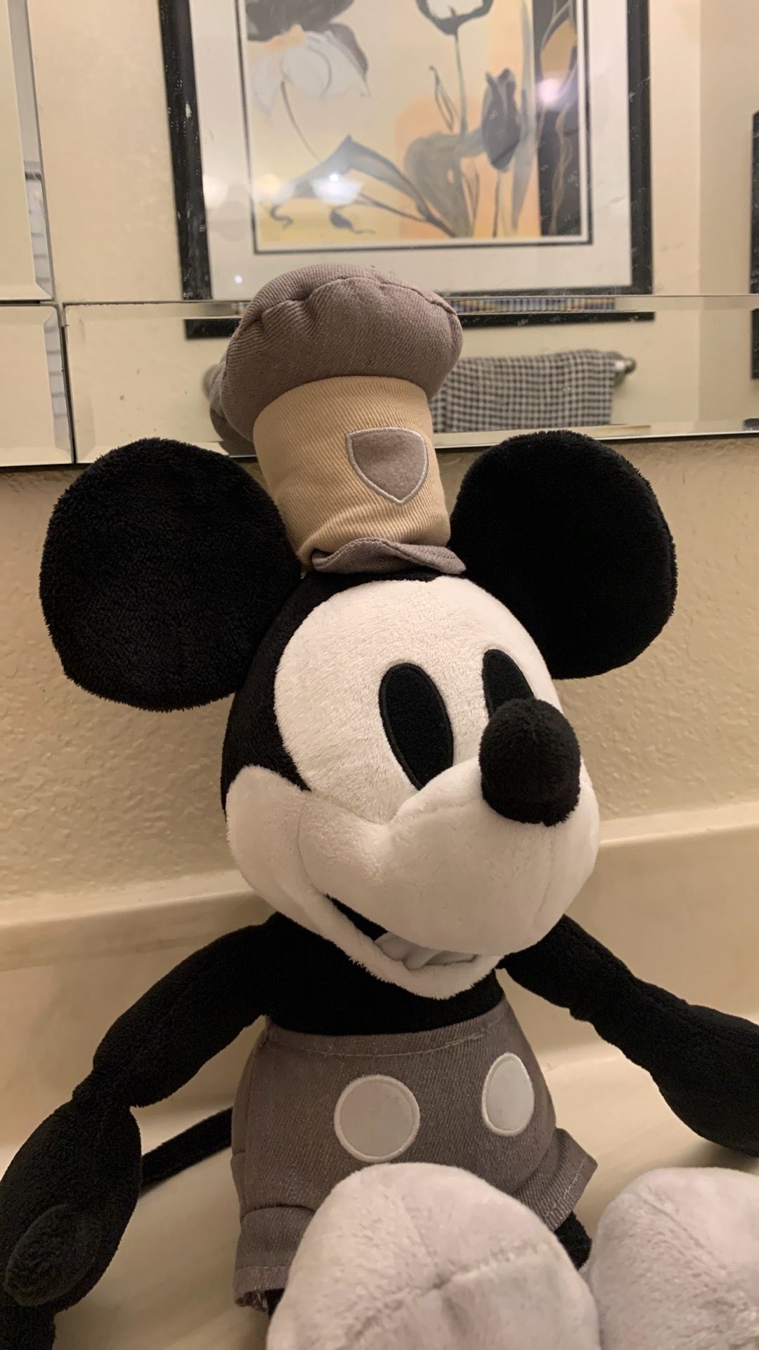 Disney Mickey Mouse Steamboat Willie Plush 19”