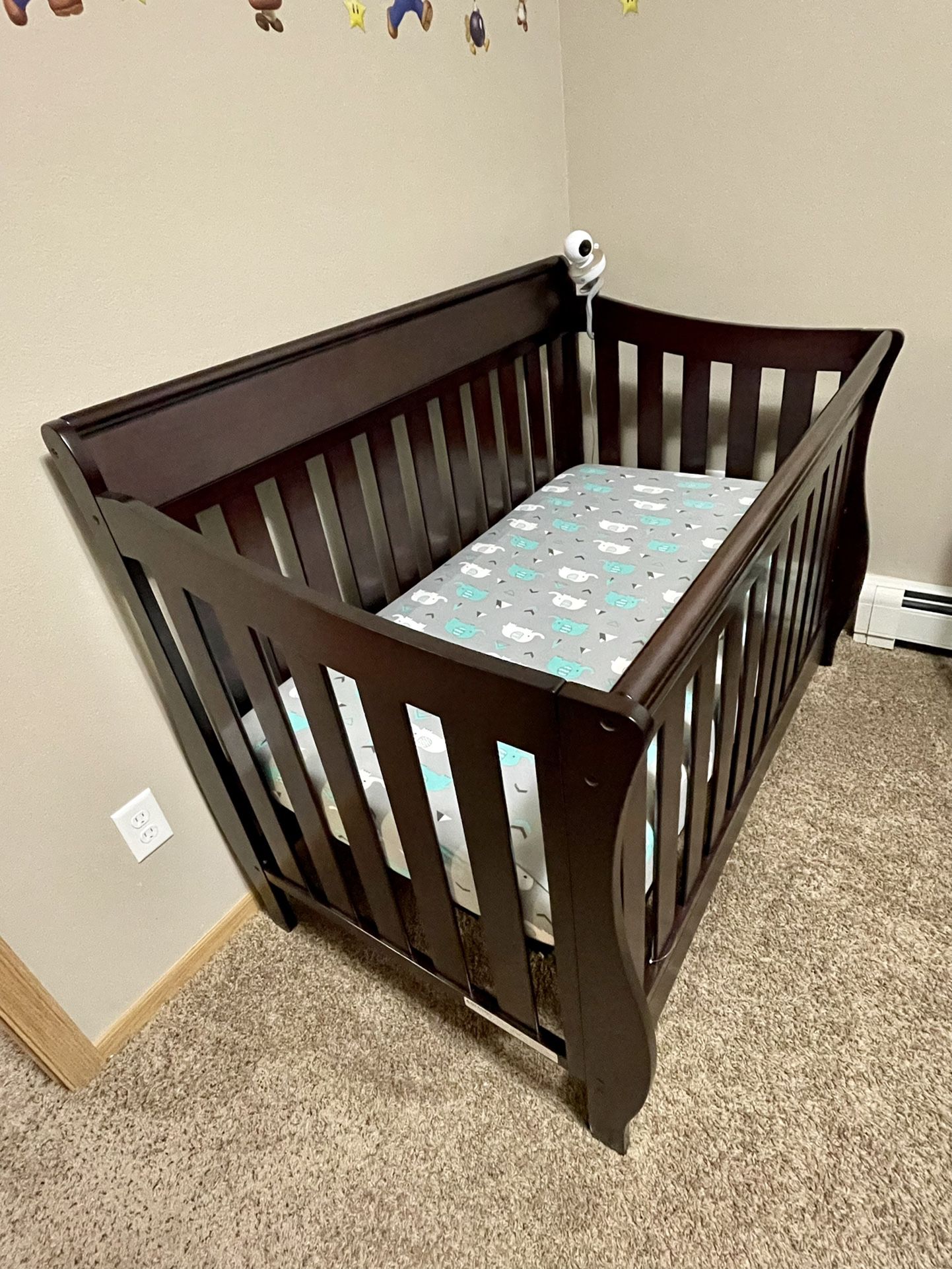 Baby Crib By Delta Furniture And A Mattress