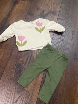 Girls sweater and pants size 3/6 months by chick pea #23