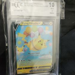 BCCG Graded 10 Pikachu Card