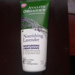 Avalon Organics Nourishing Lavender Moisturizing Cream Shave 8oz - NEW